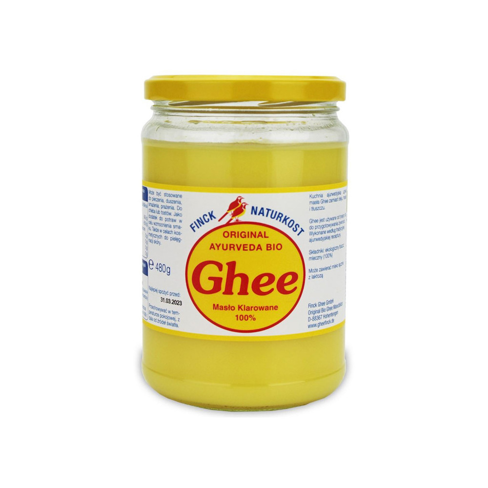 MASŁO KLAROWANE GHEE BIO 480 g - FINCK AYURVEDA