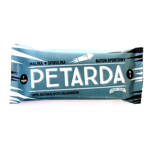 Baton Petarda malina-spirulina 70g - ZMIANY ZMIANY