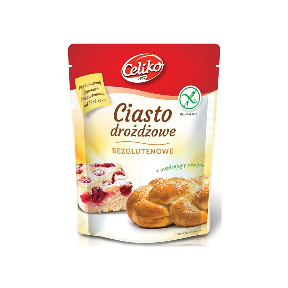 MIESZANKA DO WYPIEKU CIASTA DROŻDŻOWEGO BEZGLUTENOWA 200 g - CELIKO