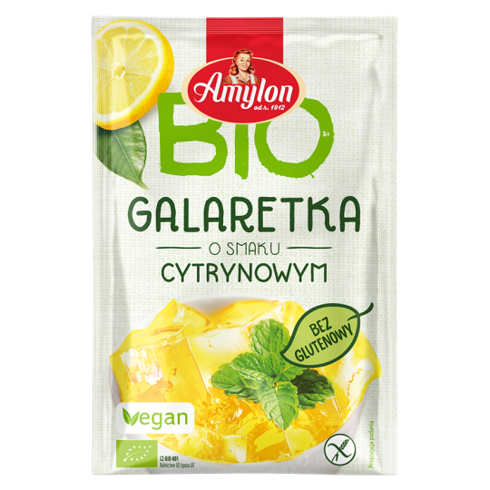 Galaretka o smaku cytrynowym bezglutenowa 40g - AMYLON